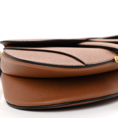 Christian Dior Grained Calfskin Saddle Bag Camello 9 of 11