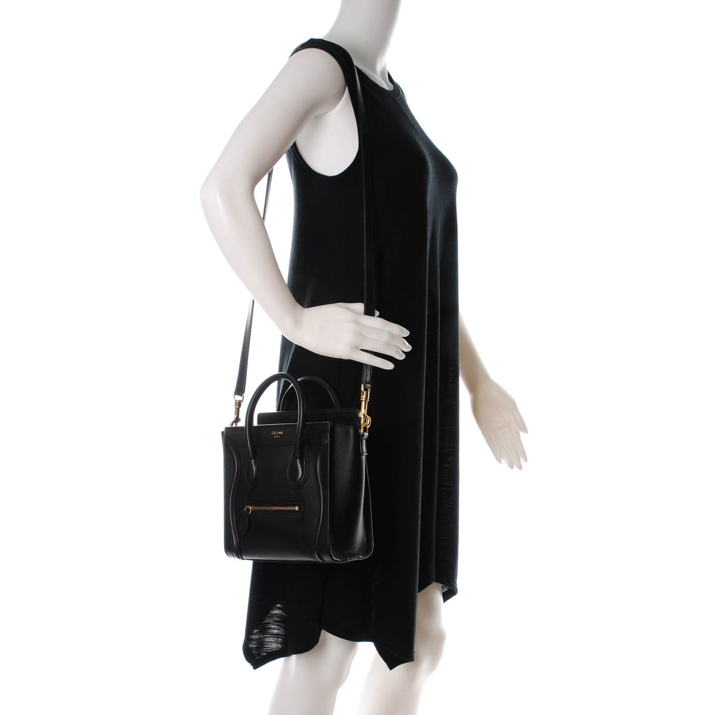 Smooth Calfskin Nano Luggage Black