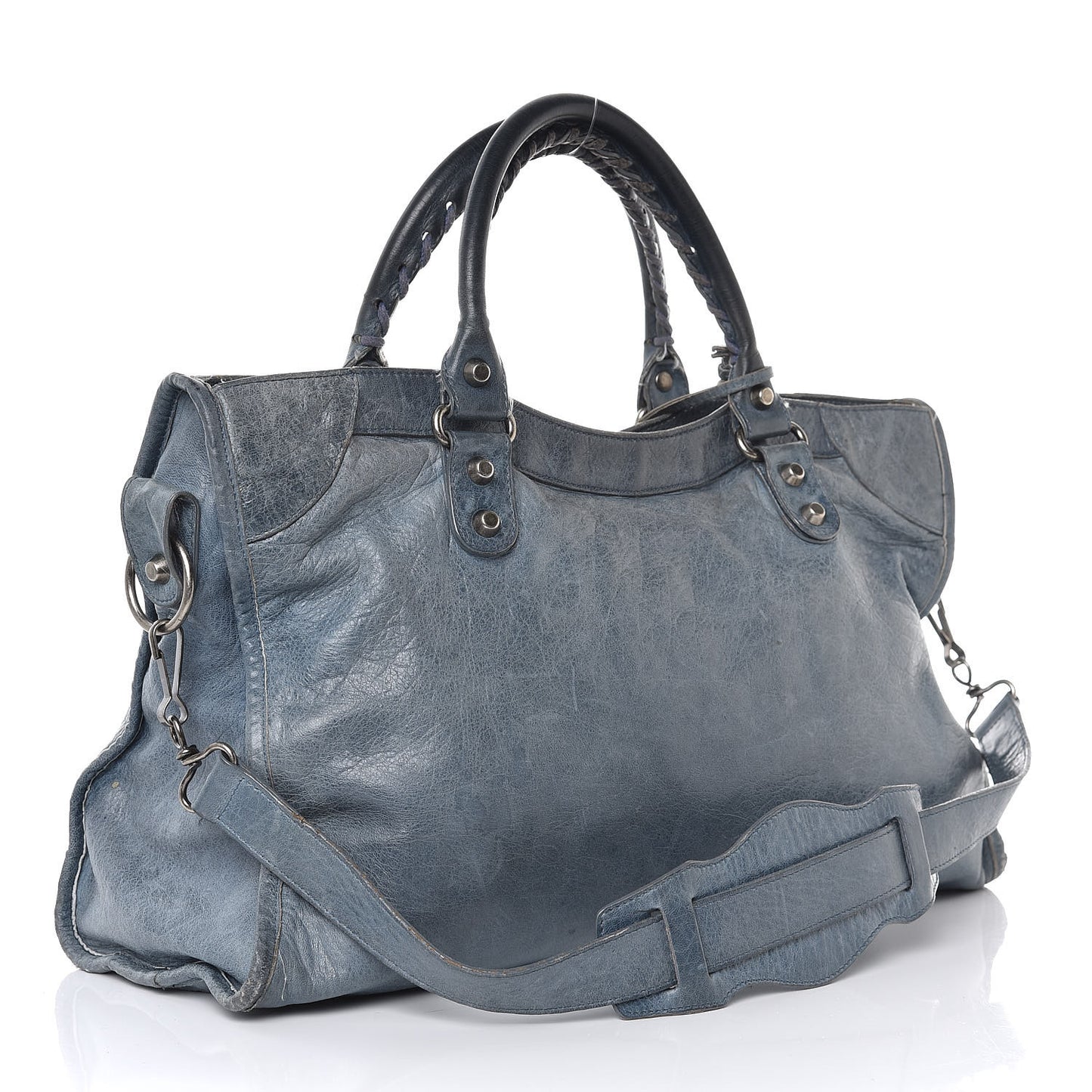 Chevre Classic Silver Hardware City Bleu Jean