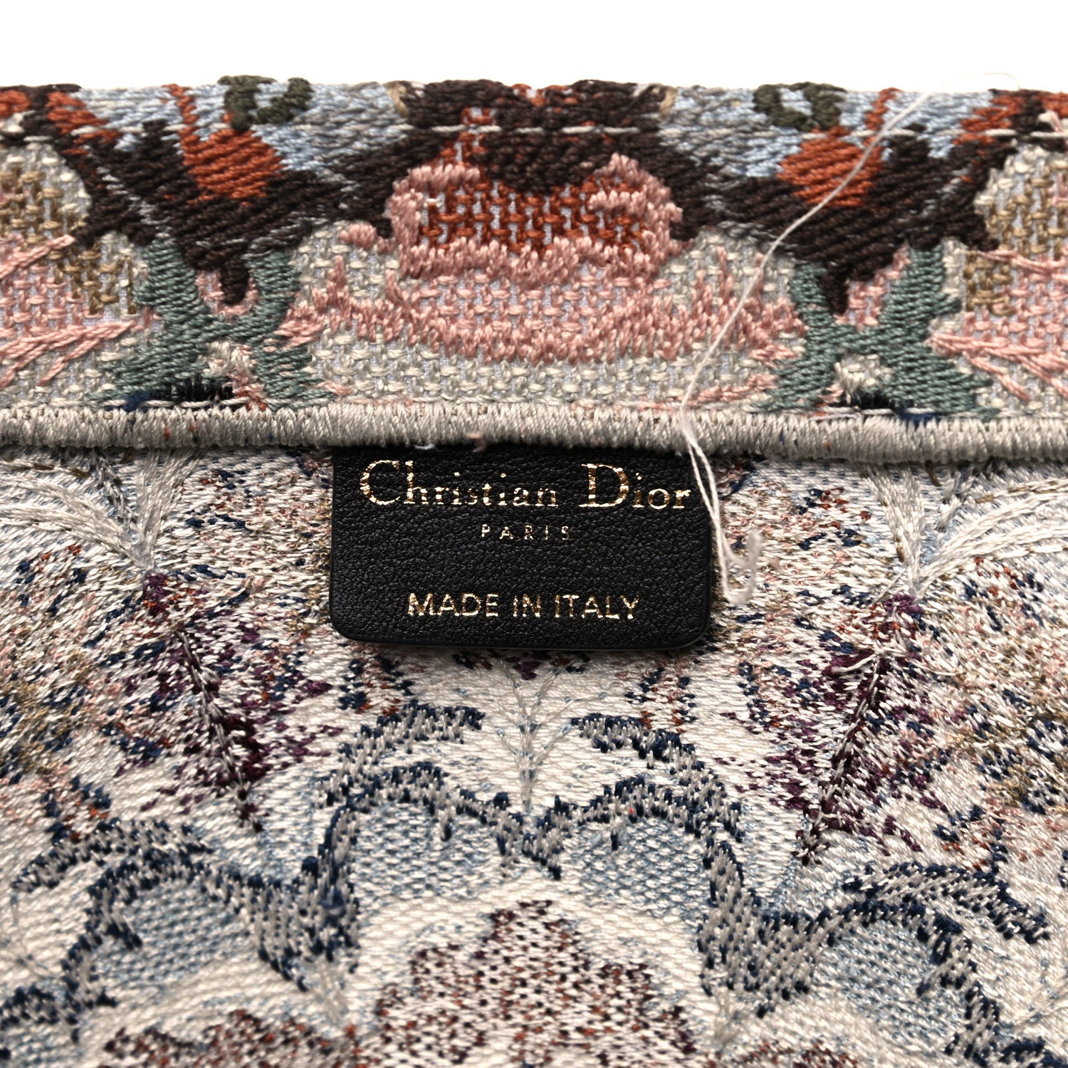 Christian Dior Canvas Embroidered KaleiDioroscopic Book Tote Multicolor 6 of 10