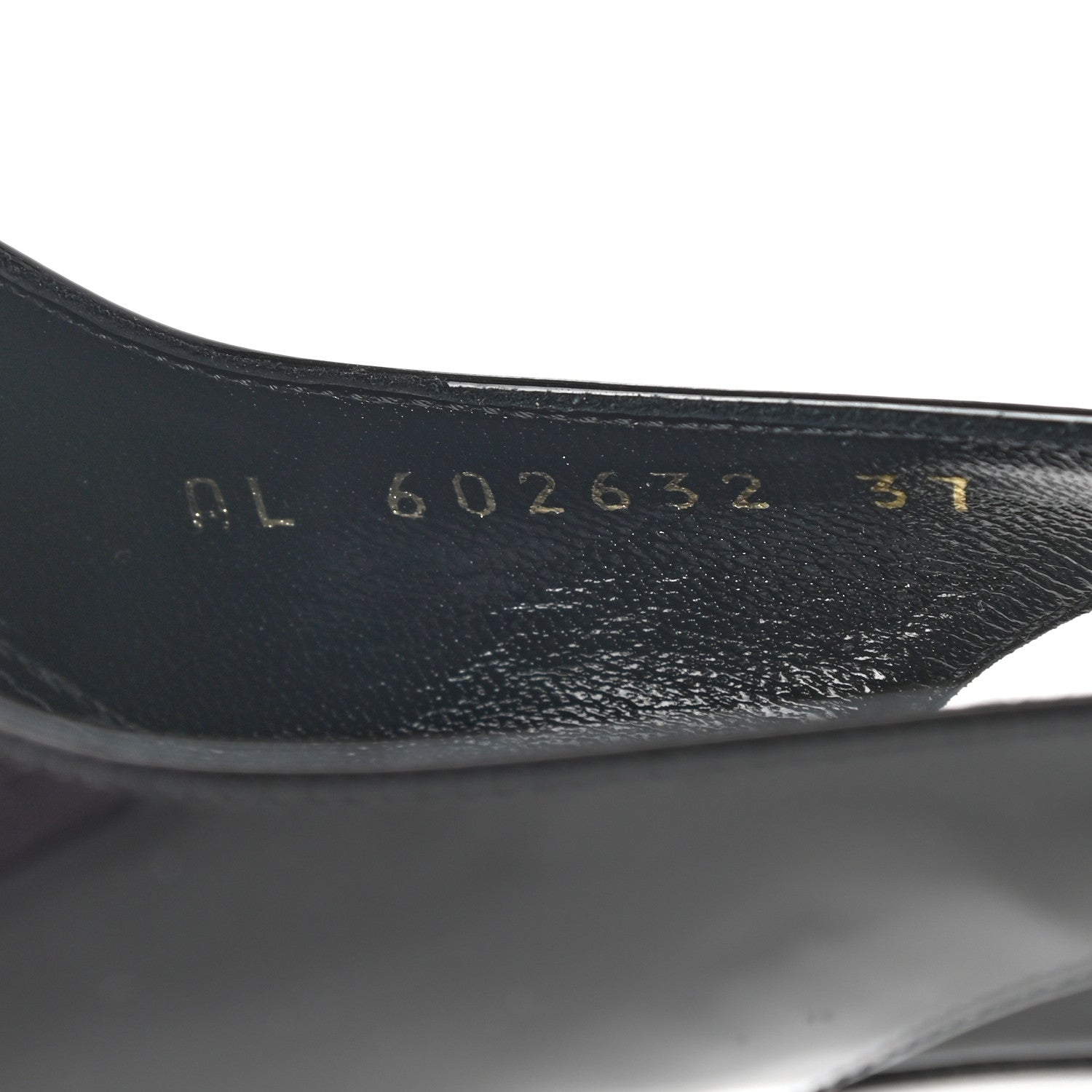 Saint Laurent Patent Calfskin Slingback Pumps 37 Black 8 of 8