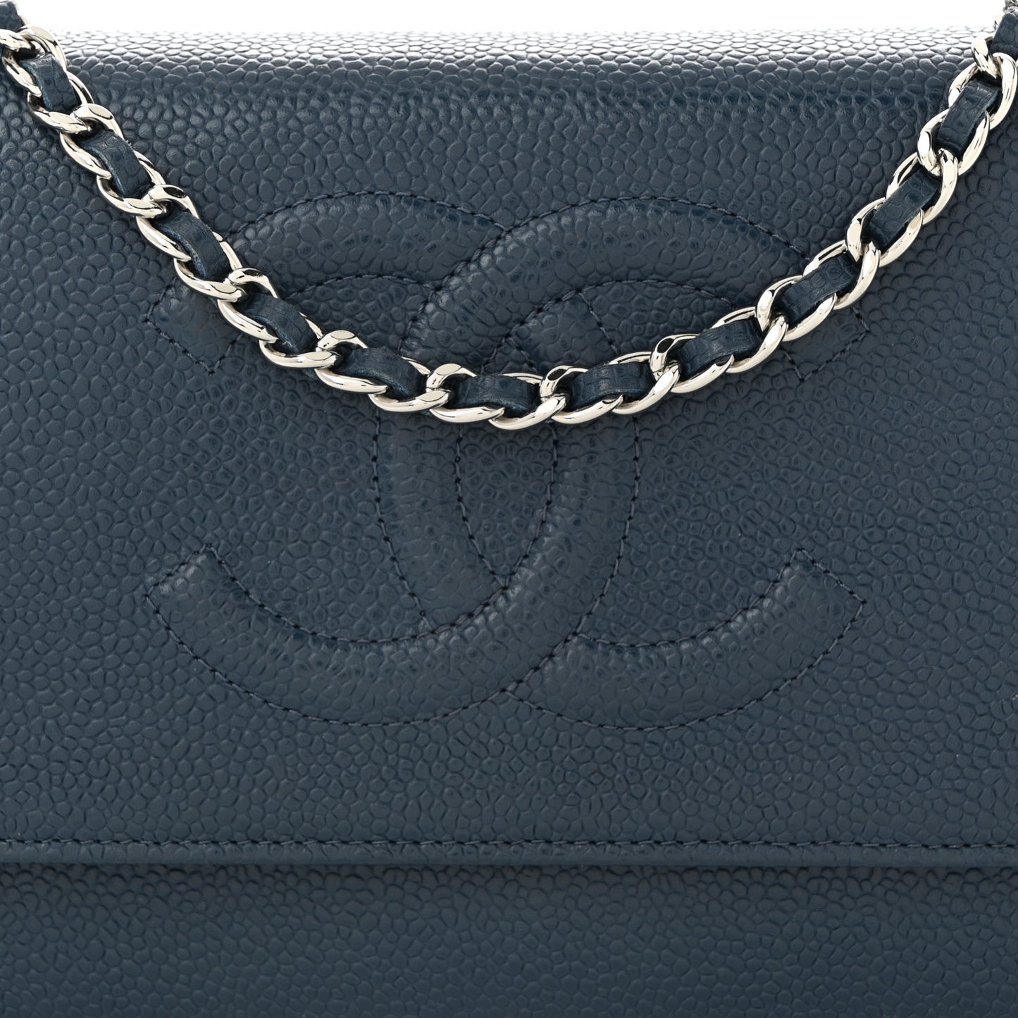 Caviar Timeless CC Wallet on Chain WOC Blue