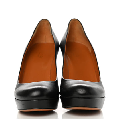 Gucci Nappa Betty Platform High Heel Pumps 38.5 Black 2 of 9