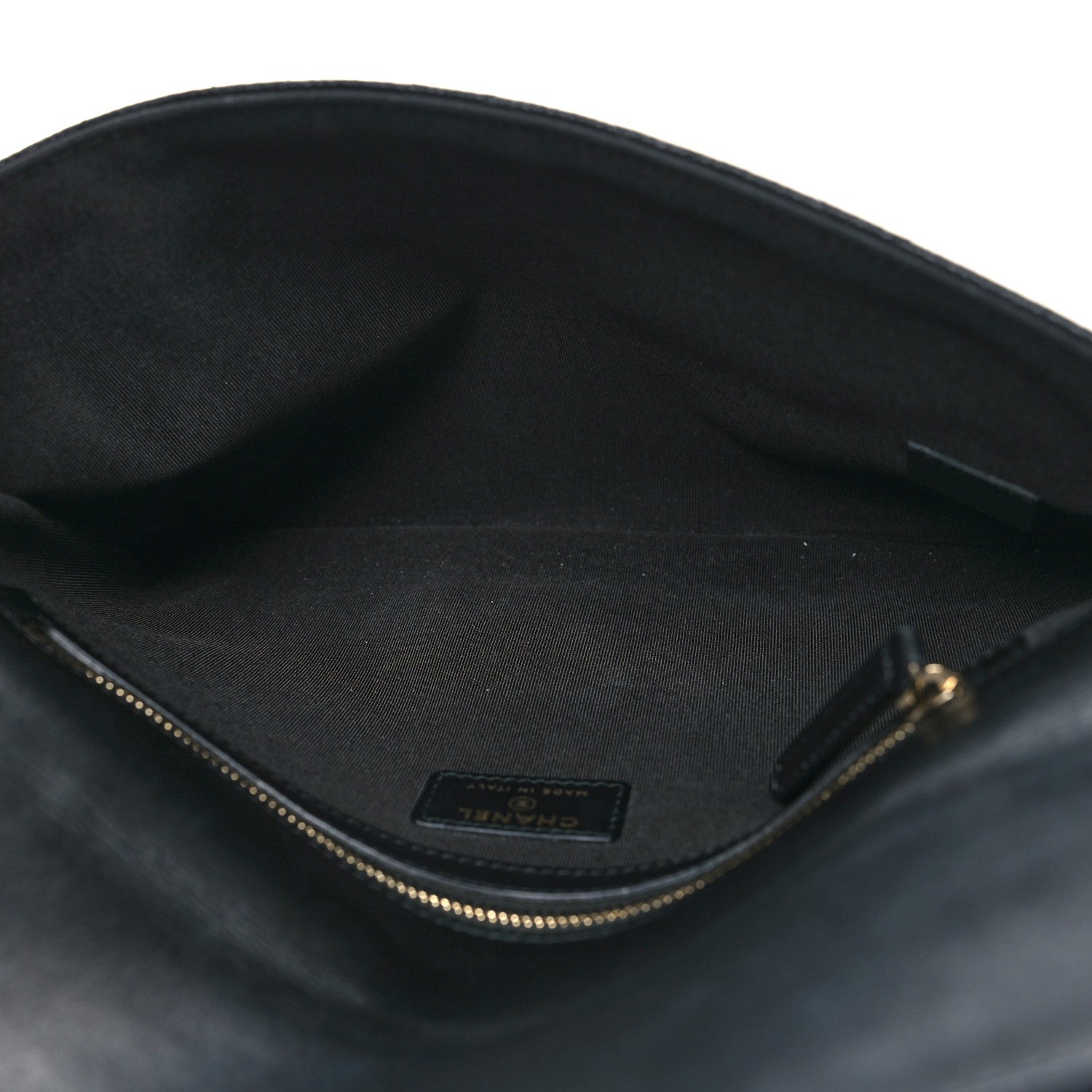 Chanel Caviar Quilted Filigree Flap Pouch Black 5 of 11