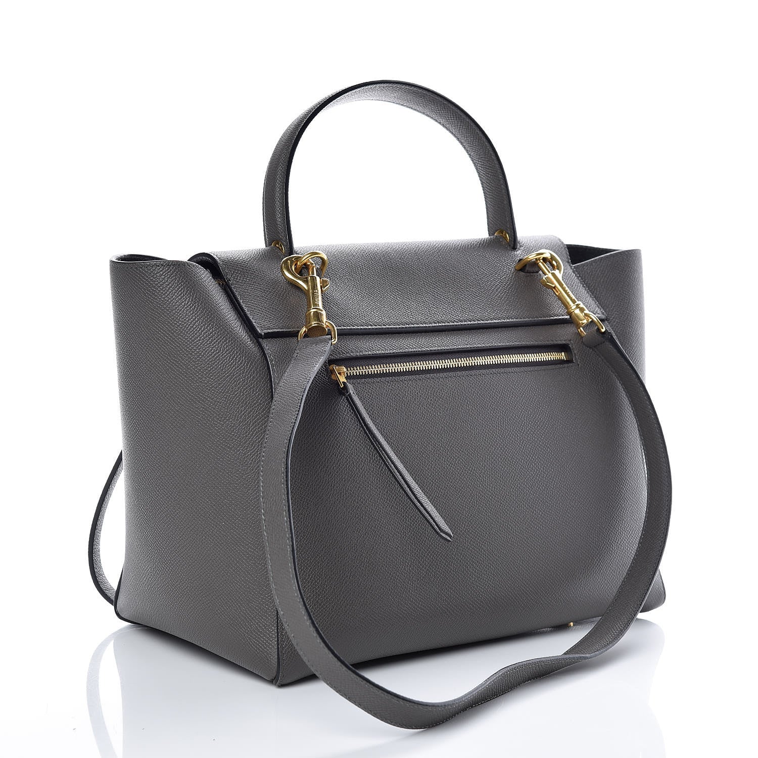 Celine Grained Calfskin Mini Belt Bag Grey 3 of 10