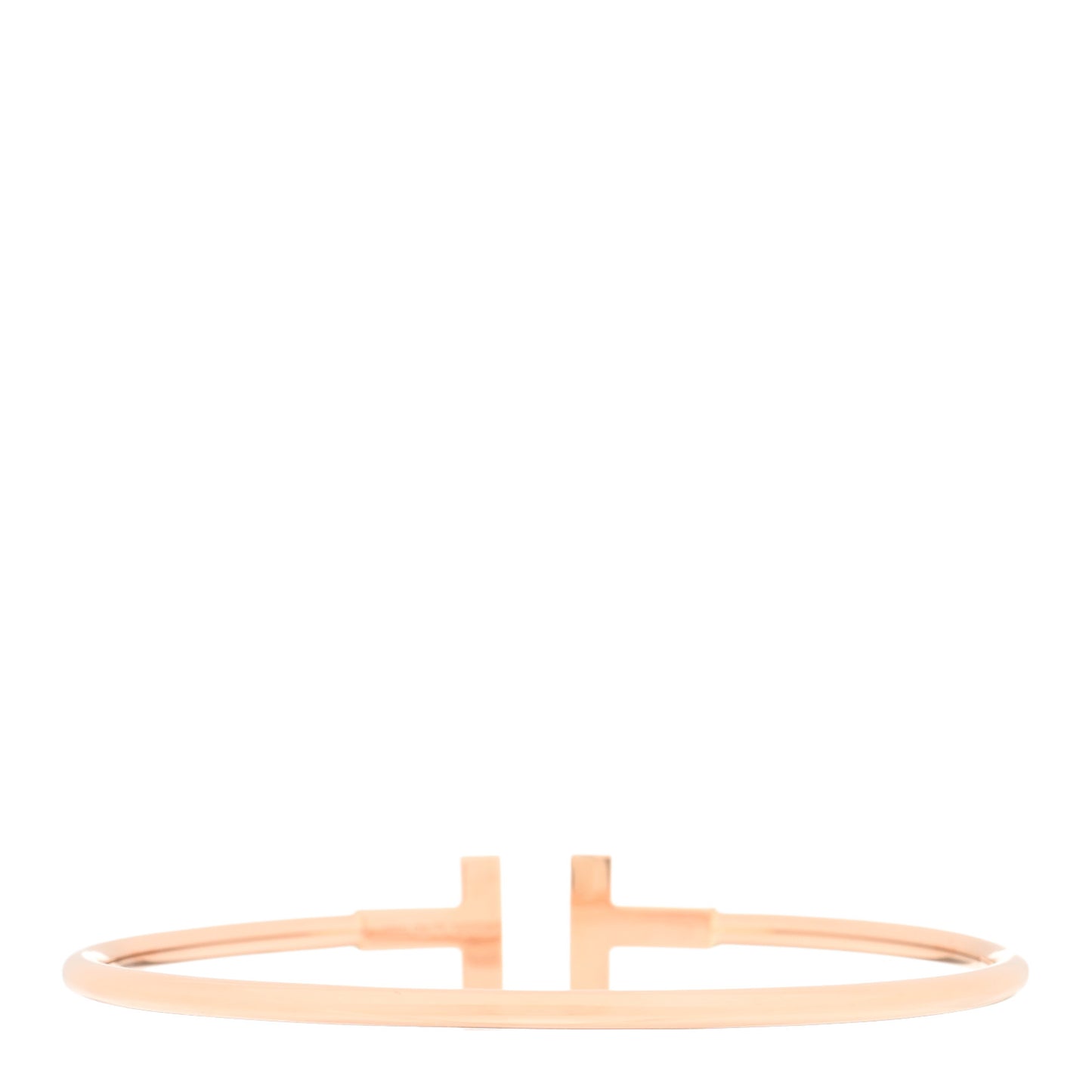 18K Rose Gold T Wire Bracelet