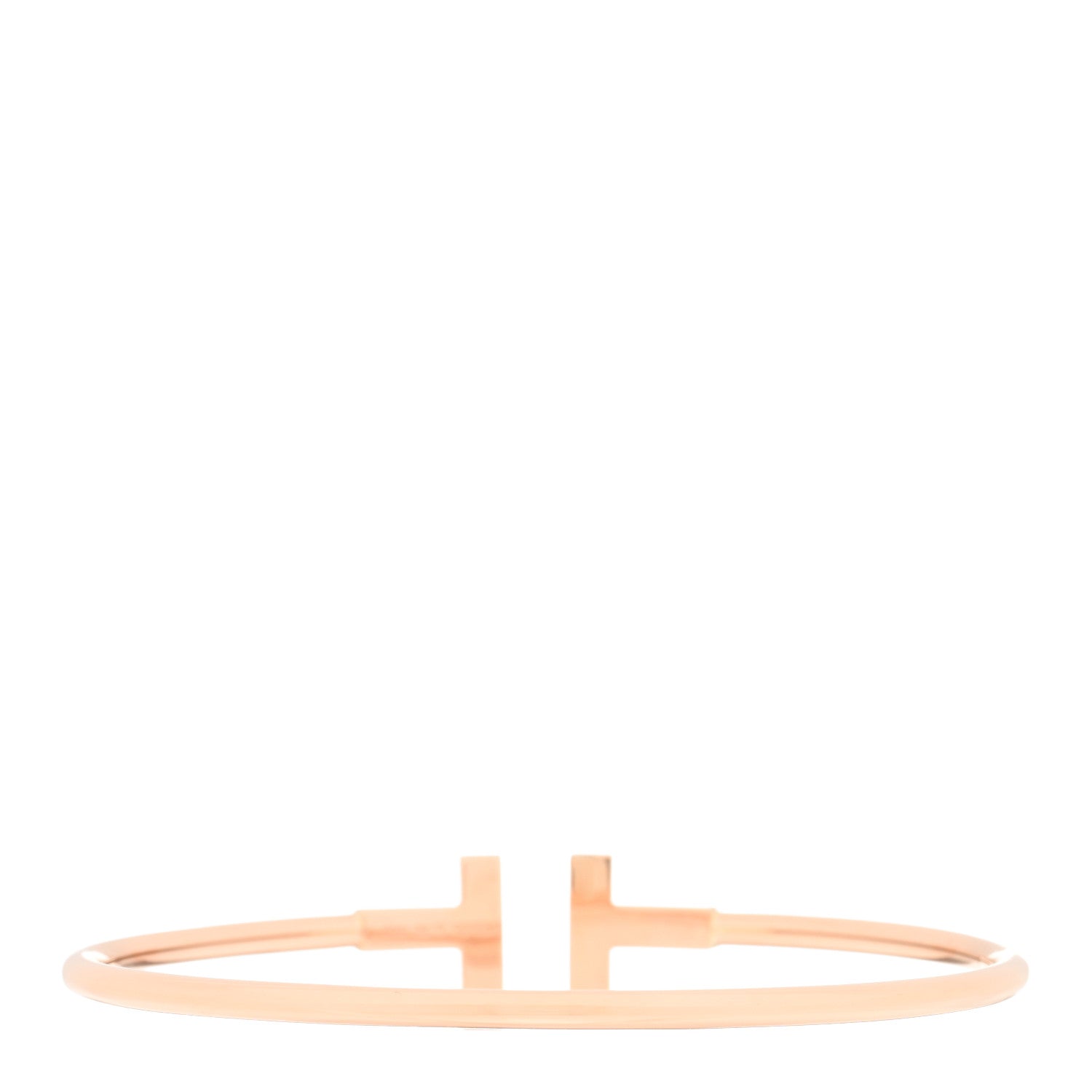 Tiffany 18K Rose Gold T Wire Bracelet 2 of 3
