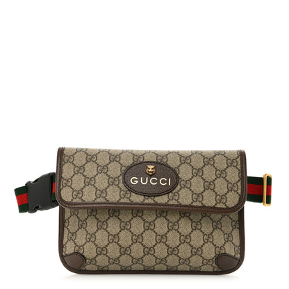 Gucci GG Supreme Monogram Neo Vintage Web Belt Bag Brown 1 of 13