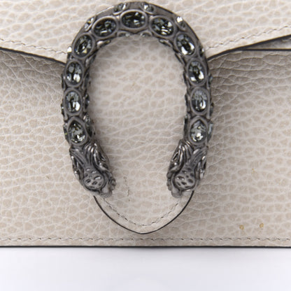 Gucci Dollar Calfskin Crystal Super Mini Dionysus Shoulder Bag Mystic White Black Diamond 12 of 14