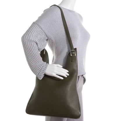 Hermes Taurillon Clemence Massai PM Vert Olive 2 of 8