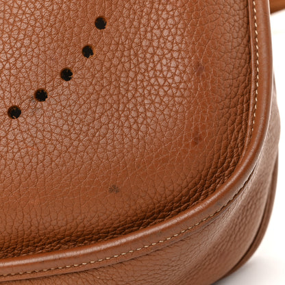 Hermes Taurillon Clemence Evelyne III PM Gold 15 of 15