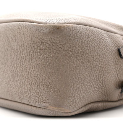 Prada Vitello Daino Soft Medium Double Zip Shoulder Bag Argilla 10 of 17