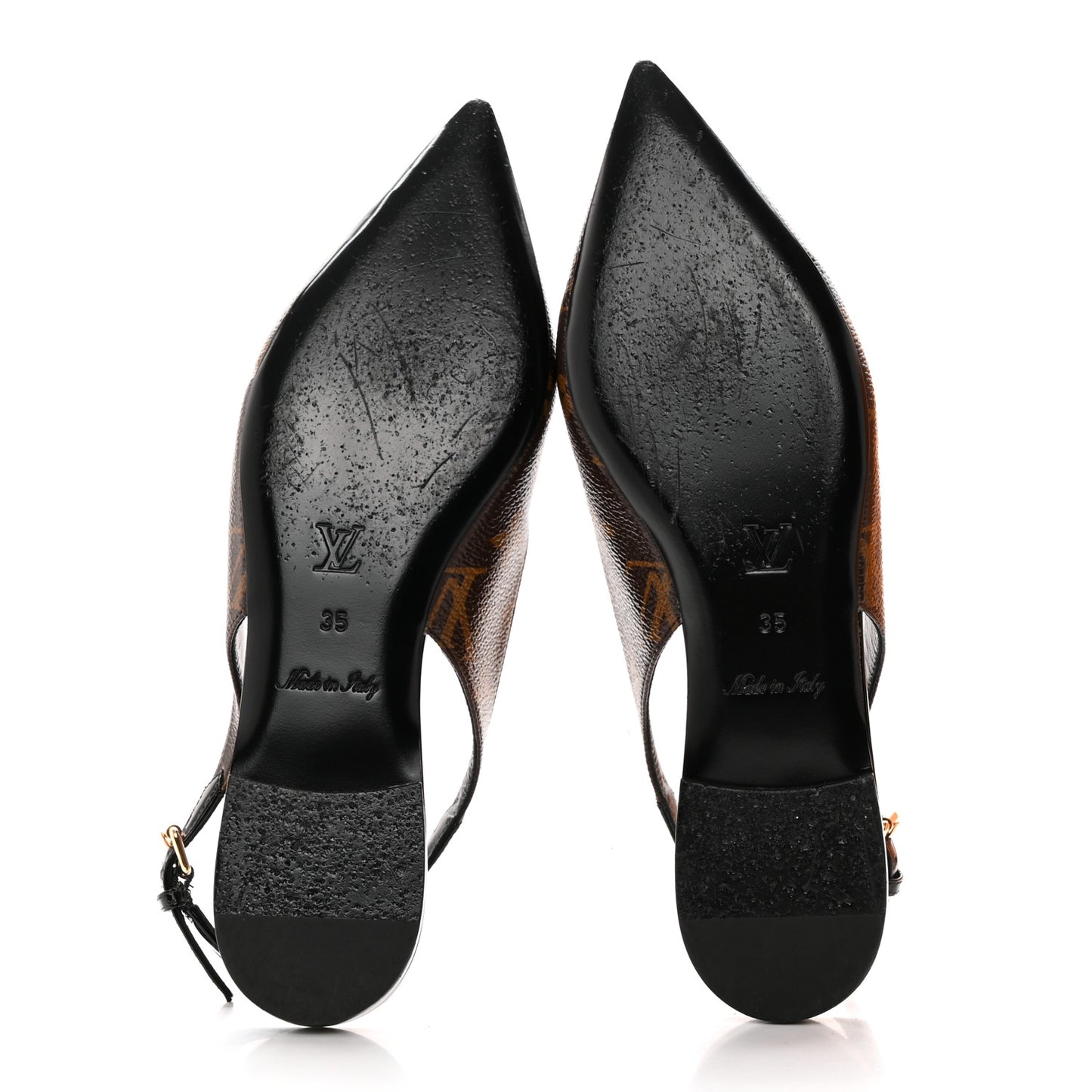 Patent Monogram Cherie Slingback Ballerina Flats 35