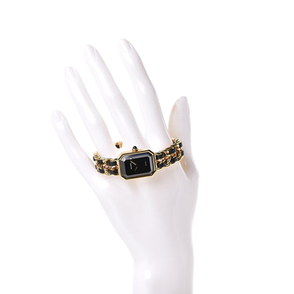 Chanel Stainless Steel Lambskin 20mm Chain Premiere Quartz Watch Gold M 2 of 6