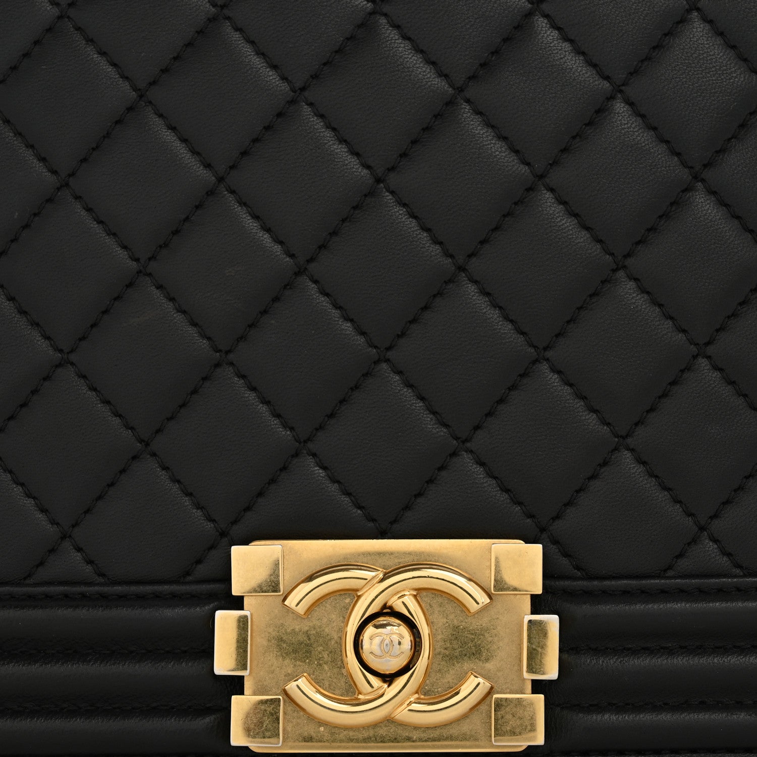 Chanel Lambskin Quilted New Medium Boy Flap Black 12 of 15