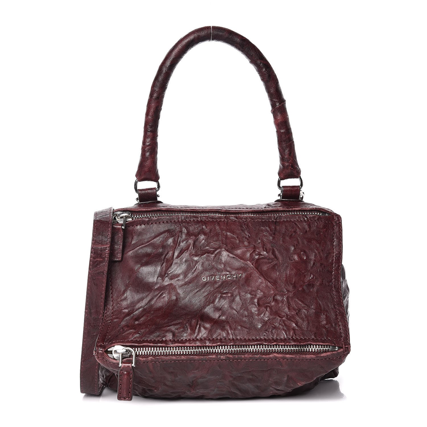 Givenchy Tumbled Sheepskin Small Pandora Oxblood 1 of 17
