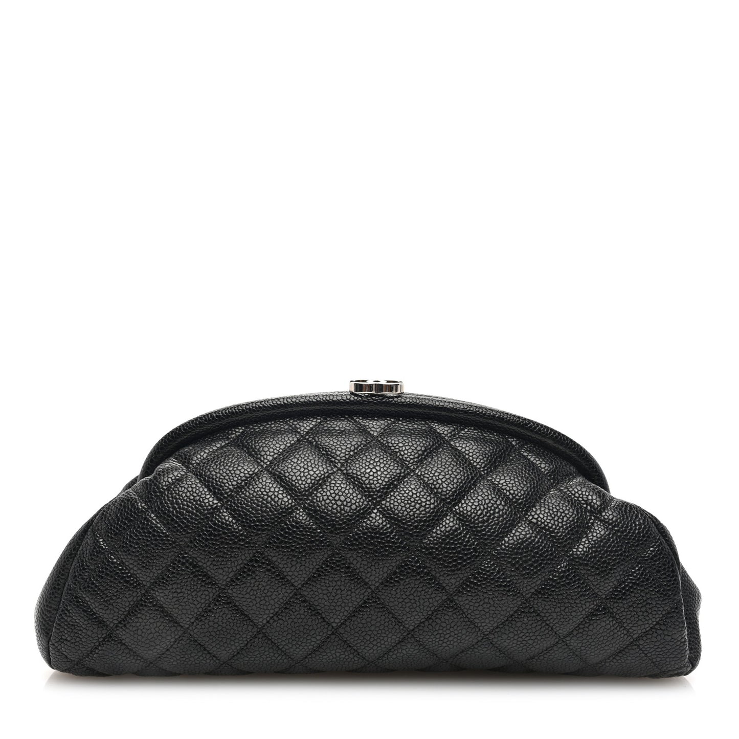 Caviar Quilted Timeless Clutch Black