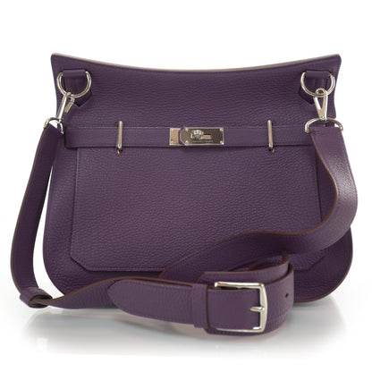 Hermes Taurillon Clemence Jypsiere 34 Violet 1 of 9