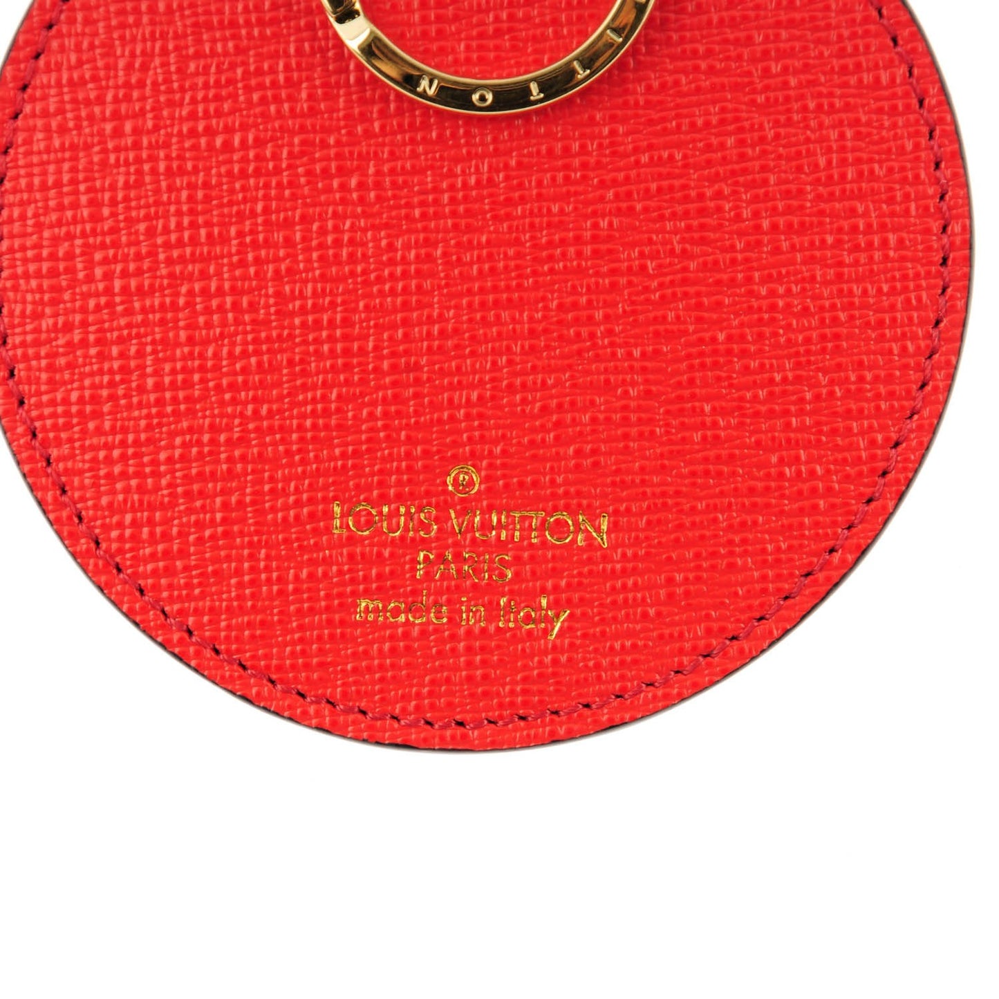Monogram Jungle Dots Bag Charm Key Holder Coquelicot Denim