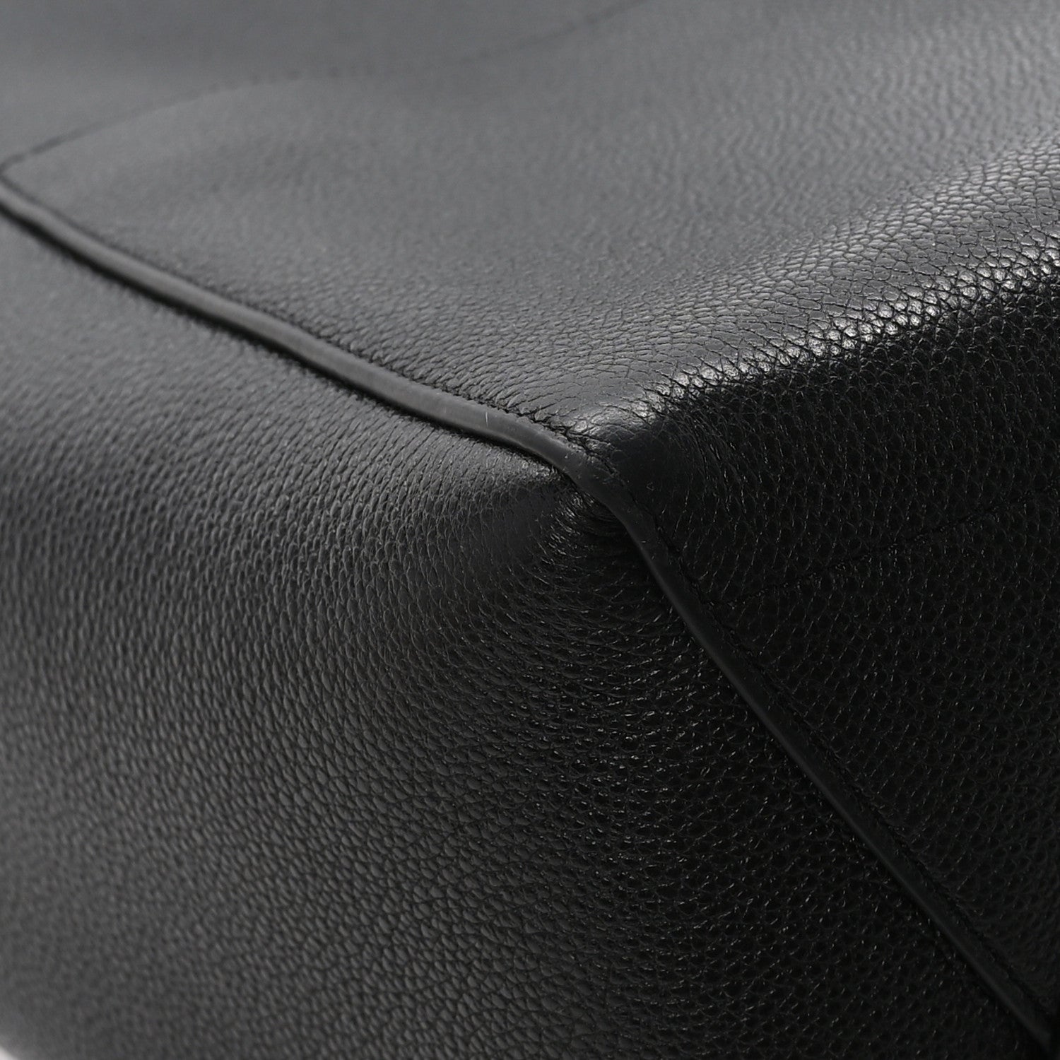 Celine Soft Grained Calfskin Sangle Bucket Bag Black 10 of 12