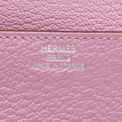 Hermes Chevre Mysore Roulis Slim Wallet Mauve Sylvestre 6 of 9