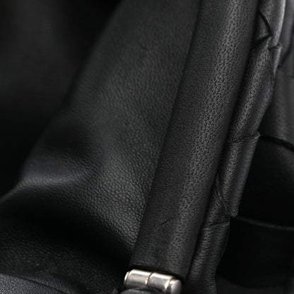 Bottega Veneta Nappa Maxi Intreccio The Pouch Oversized Clutch Black 8 of 9