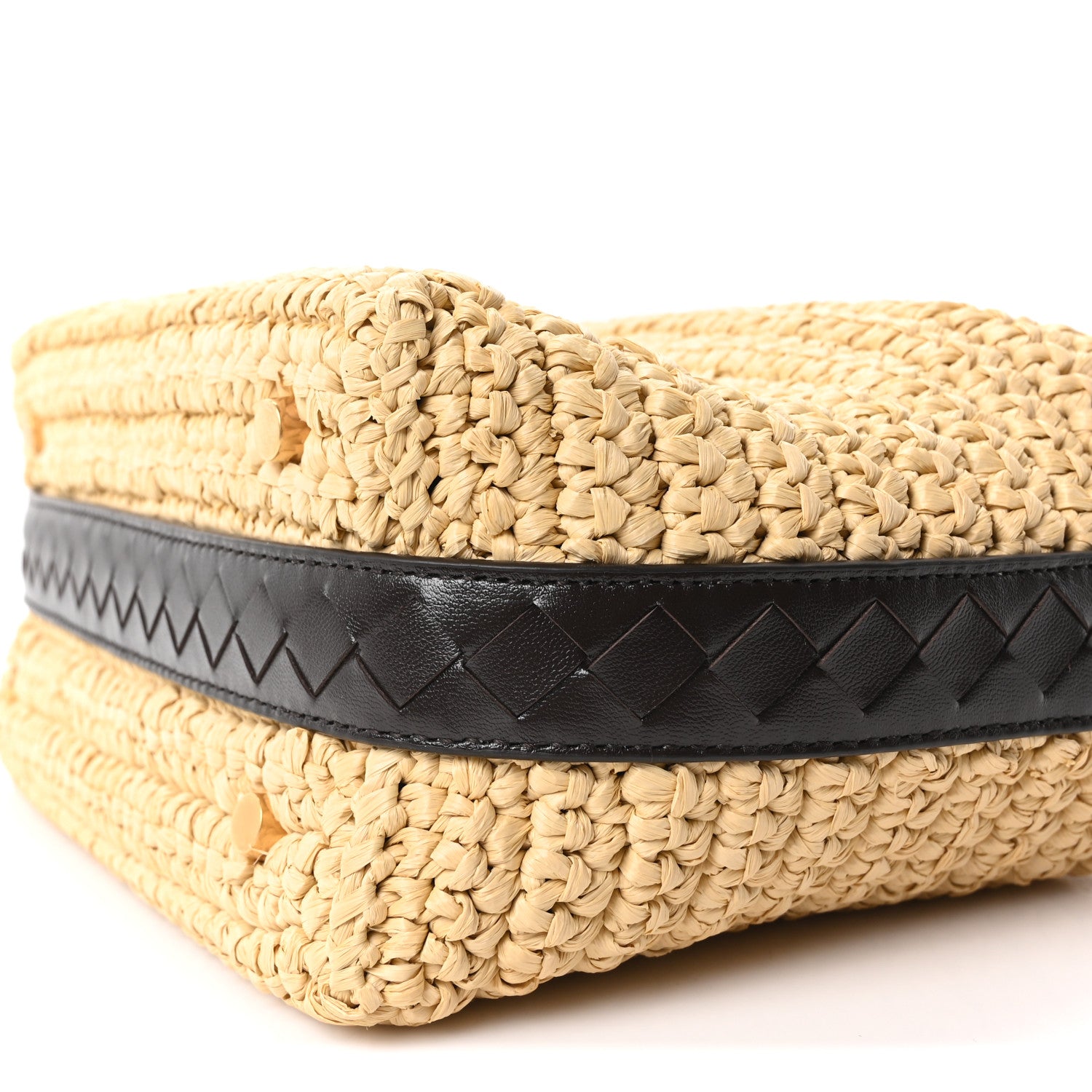 Bottega Veneta Raffia Woven Nappa Intrecciato Mini Wallace Natural Fondant 10 of 10