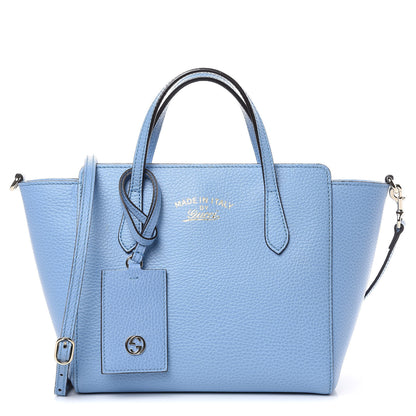 Gucci Dollar Calfskin Mini Swing Top Handle Bag Mineral Blue 1 of 9