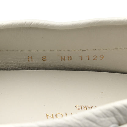 Louis Vuitton Empreinte Mens Arizona Car Shoe Moccasin Loafers 8 White 6 of 8