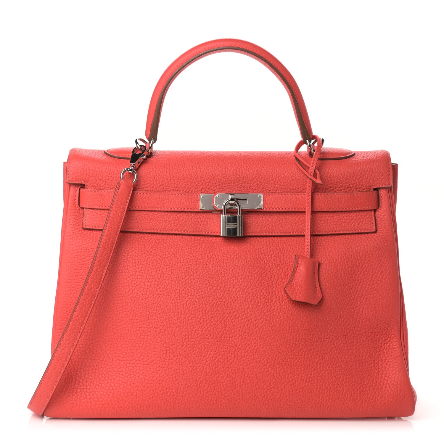 Hermes Taurillon Clemence Kelly Retourne 35 Rose Jaipur 1 of 12
