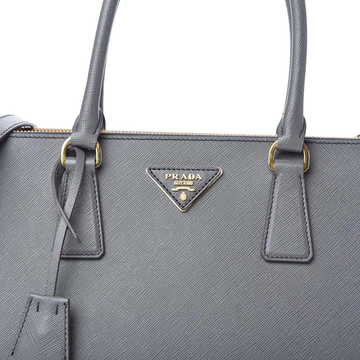 Saffiano Lux Large Galleria Double Zip Tote Mercurio