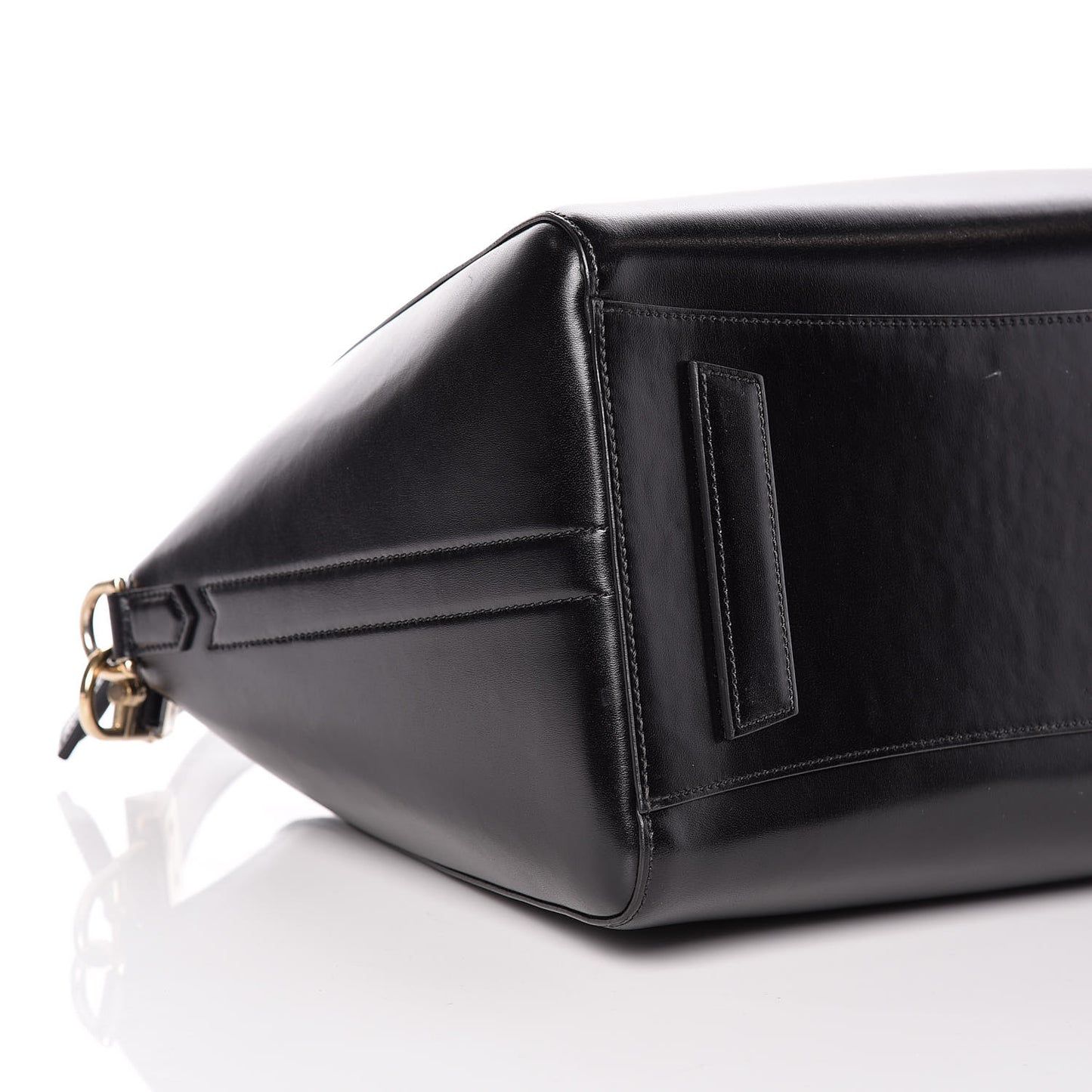 Shiny Lord Calfskin Medium Antigona Black