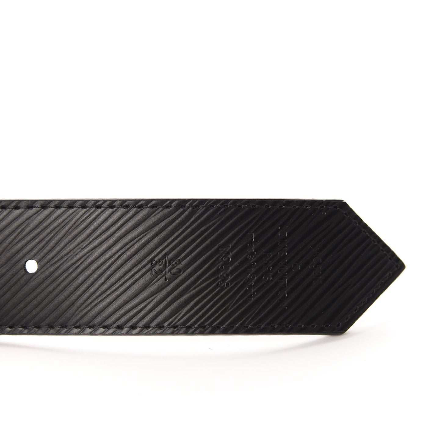 Monogram Epi 35mm LV Circle Reversible Belt 80 32 Black