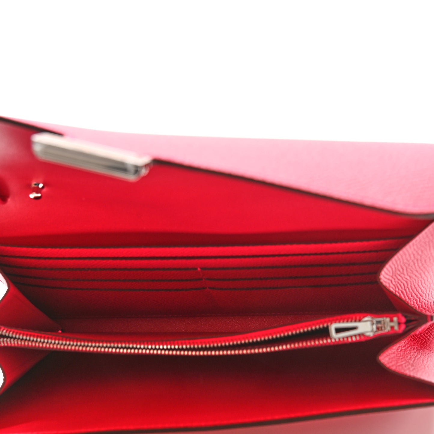 Epsom Alligator Lizard Constance Wallet To Go Rose Extreme