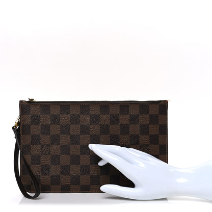 Louis Vuitton Damier Ebene Neverfull MM GM Pochette 2 of 9