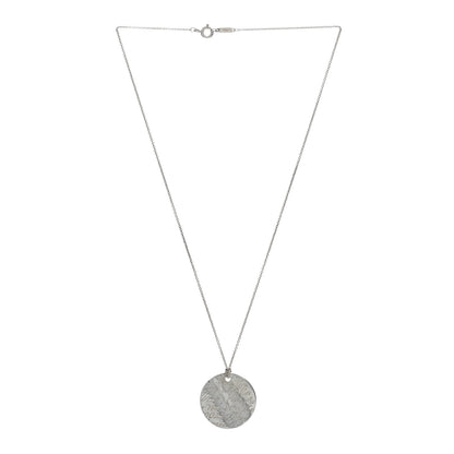 Tiffany Sterling Silver Notes Round Pendant Necklace 2 of 4