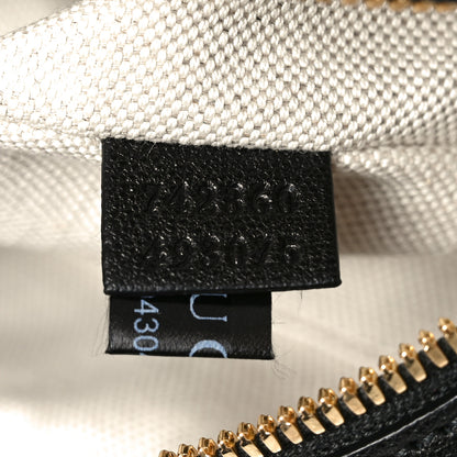 Gucci Sakai Be Green Calfskin Diagonal Stitched Small Blondie Shoulder Bag Black 7 of 11