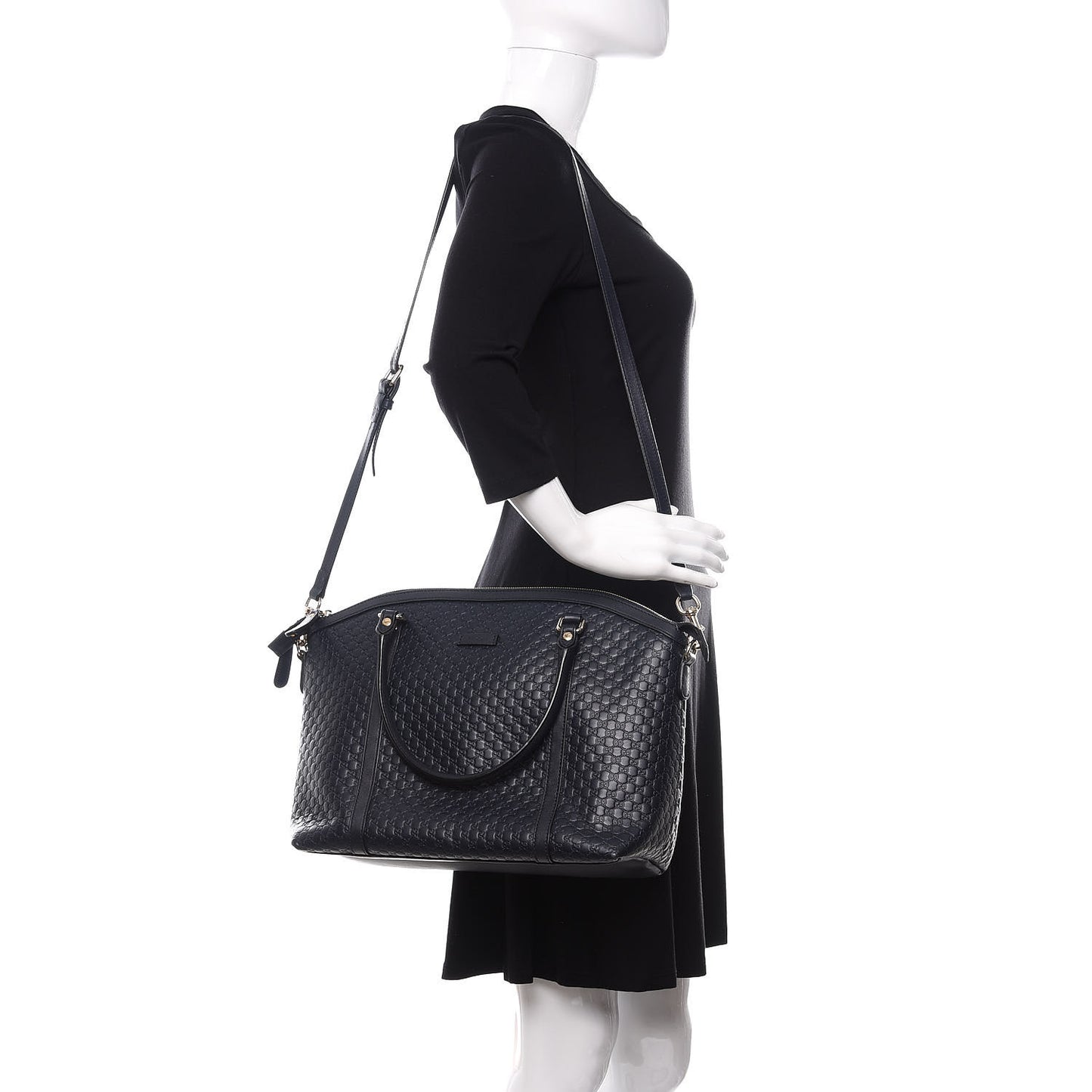 Soft Microguccissima Dome Satchel Navy