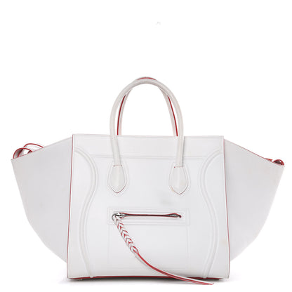 Celine Smooth Calfskin Medium Phantom Luggage White 1 of 26