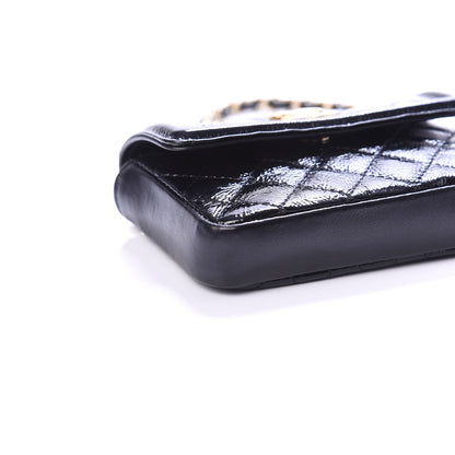 Chanel Shiny Aged Calfskin Quilted Waist Belt Bag Black 10 of 12