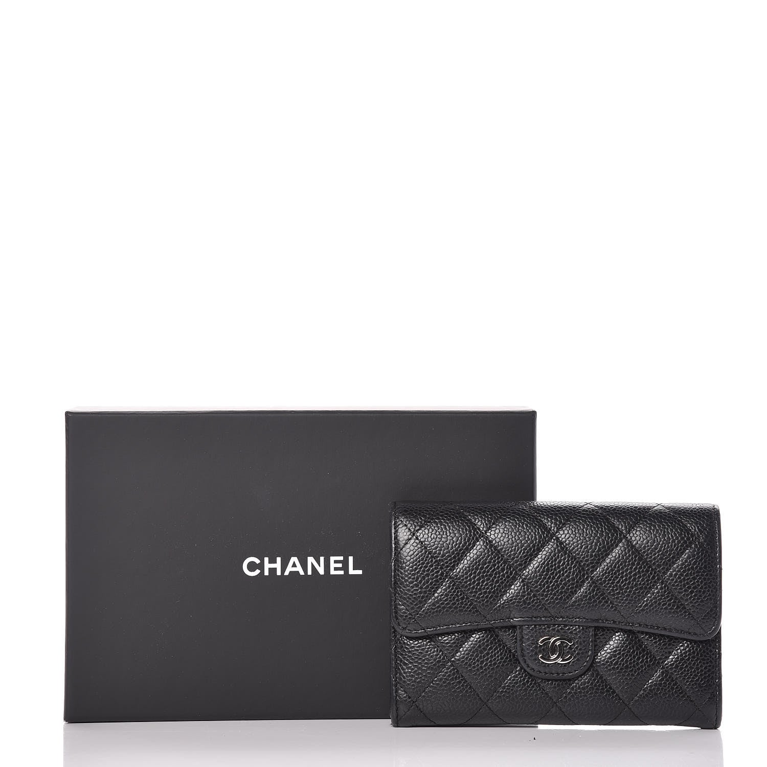 Chanel Caviar Quilted Small Flap Wallet Black 10 of 10