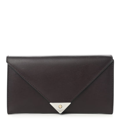 Alexander Wang Calfskin Prisma Skeletal Envelope Wallet Oxblood 1 of 9