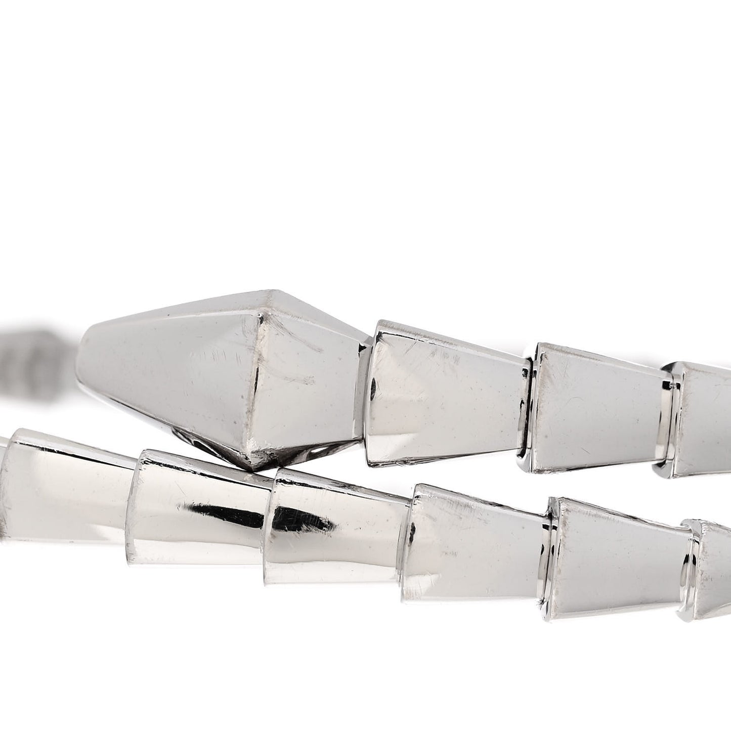 18K White Gold Serpenti Viper Bracelet M
