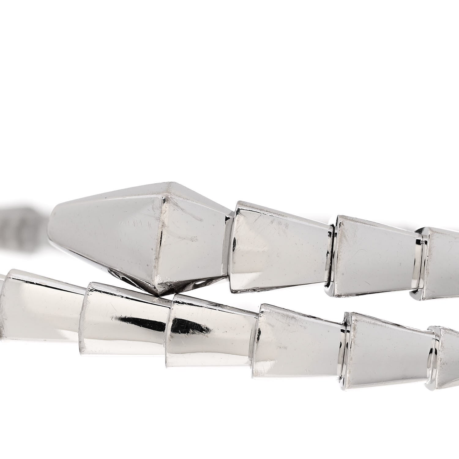 Bulgari 18K White Gold Serpenti Viper Bracelet M 6 of 6