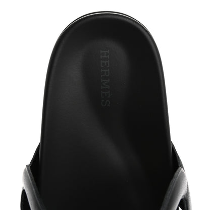 Hermes Nappa Extra Sandals 38 Black 9 of 11