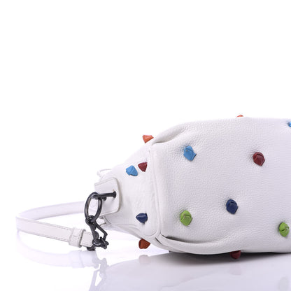 Bottega Veneta Grained Calfskin Toggle Crossbody White Multicolor 6 of 13