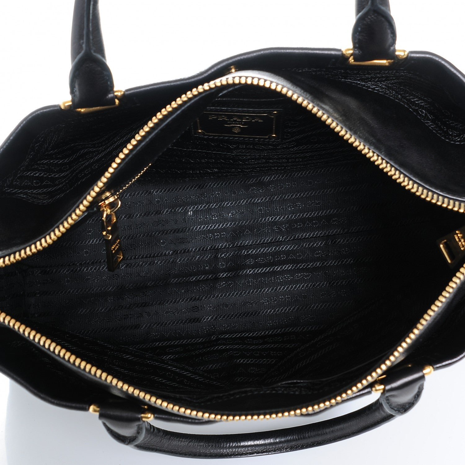 Prada Glace Calf Extra Wide Tote Nero Black 5 of 6