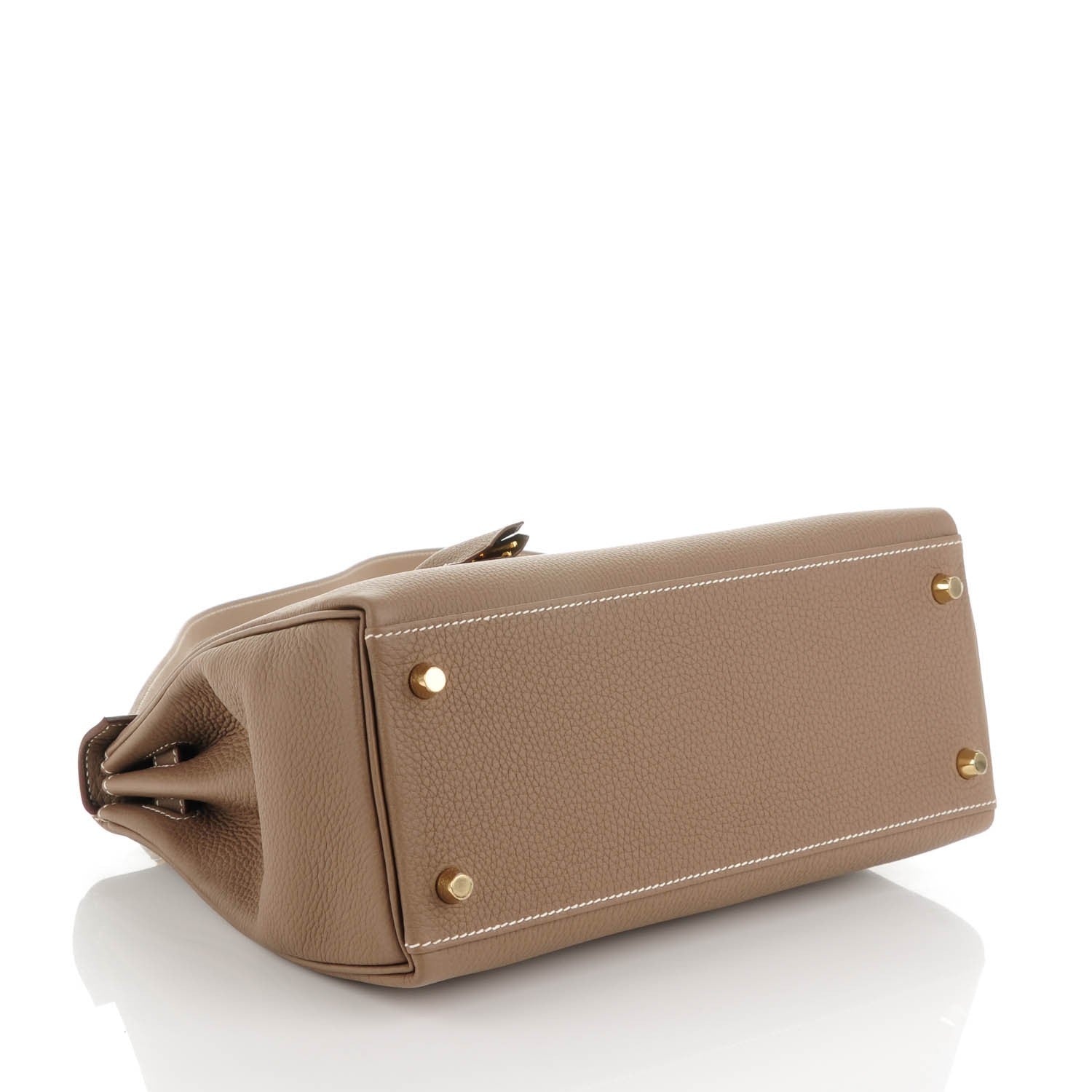 Hermes Togo Kelly Retourne 28 Etoupe 5 of 26