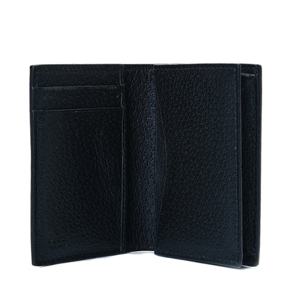 Gucci Calfskin Boar Effect GG Marmont Card Case Black 4 of 8