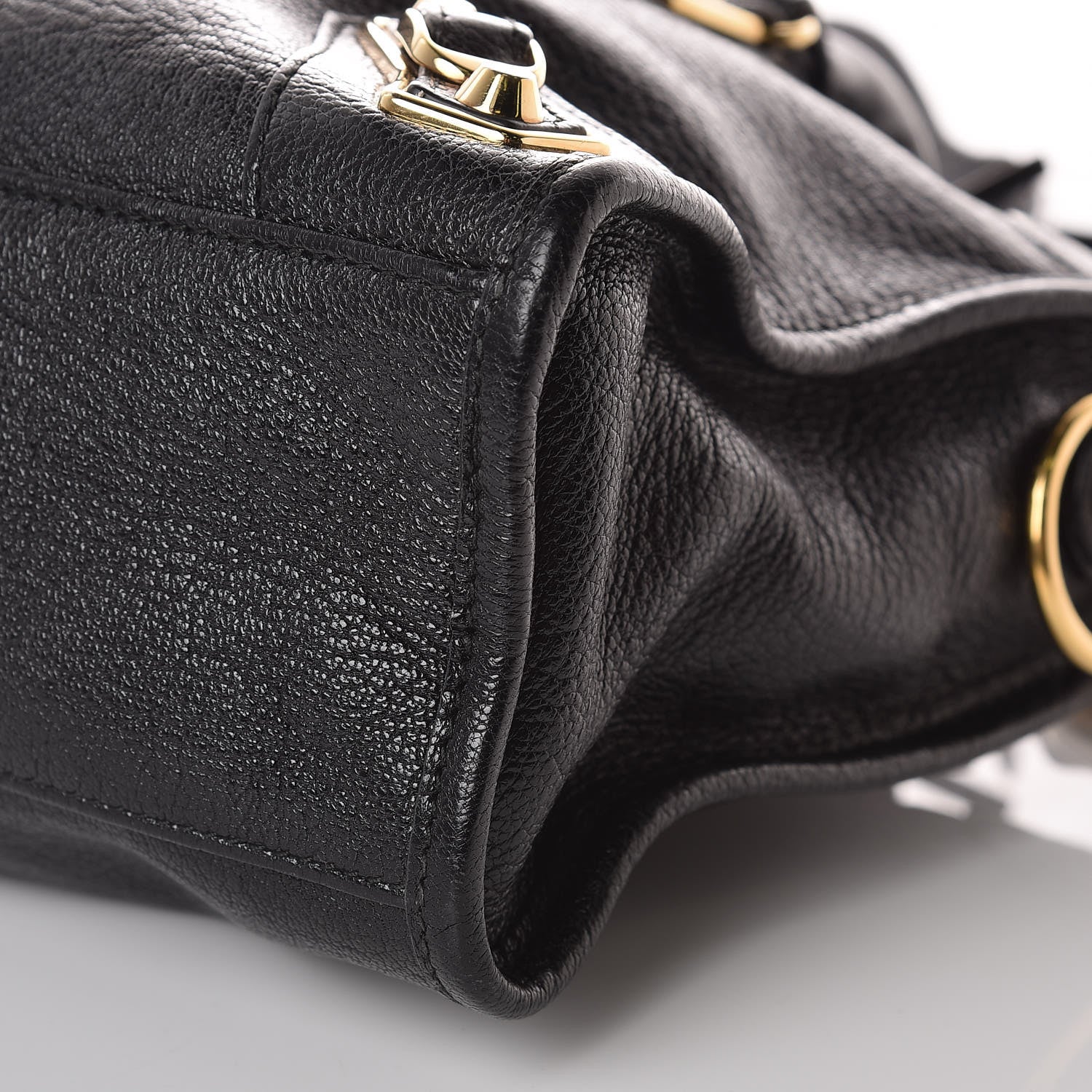 Balenciaga Chevre Gold Metallic Edge Hardware S City Black 12 of 12